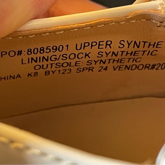 NEW J. Crew Crewcuts Ivory Patent Girls Double Strap Ballet Flats Size K8 - Picture 12 of 12